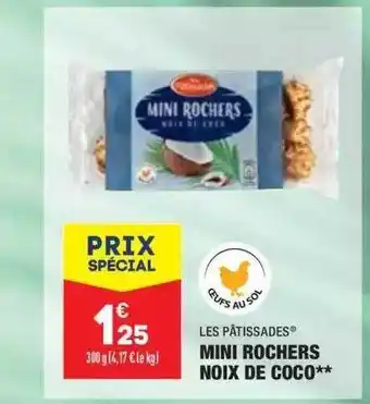 ALDI Les Pâtissades Mini Rochers Noix De Coco offre