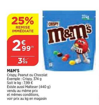 Bi1 M&m's offre