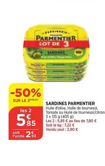 Bi1 Sardines Parmentier offre