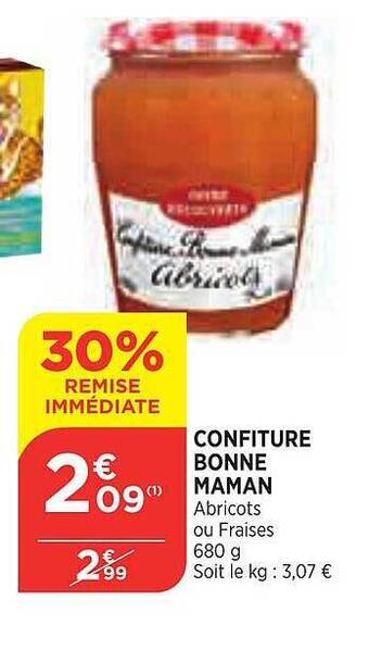 Bi1 Confiture Bonne Maman offre