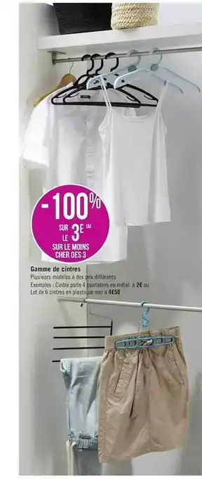 Gamme De Cintres