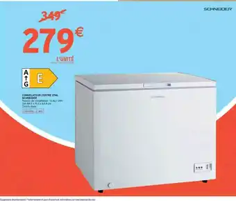 Intermarché Congélateur Coffre 274 L Schneider offre