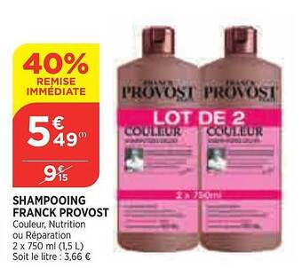 Bi1 Shampooing Franck Provost offre
