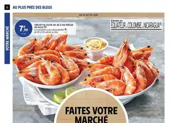 Intermarché Contact Crevette Cuite De 30 à 50 Pièces Au Kilo offre