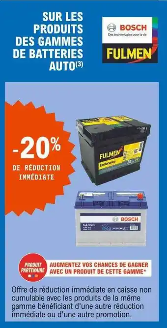 Gammes De Batteries Auto Bosch Fulmen