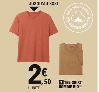 E.Leclerc Tee-shirt Homme Bio offre