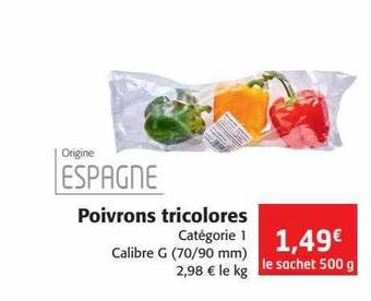 Colruyt Poivrons Tricolores offre