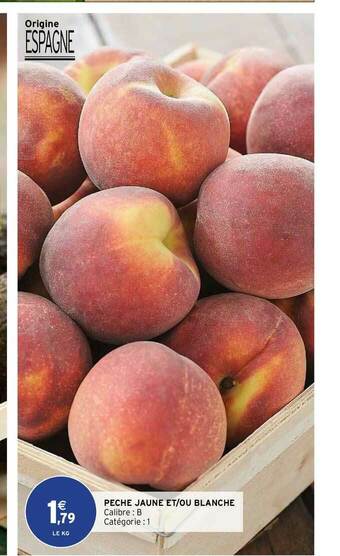 Intermarché Express Pêche Jaune Et-ou Blanche offre