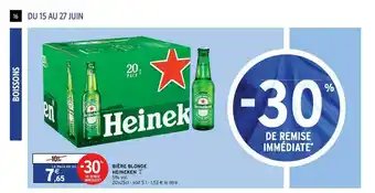 Intermarché Express Bière Blonde Heineken offre