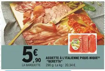 E.Leclerc Assiette à L'italienne Pique-nique offre