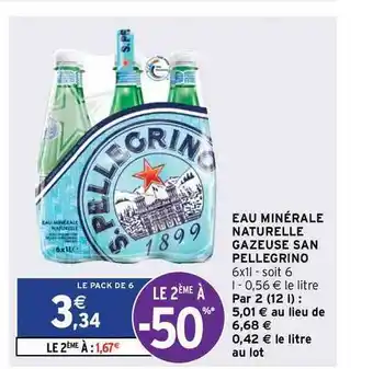 Intermarché Express Eau Minérale Naturelle Gazeuse San Pellegrino offre