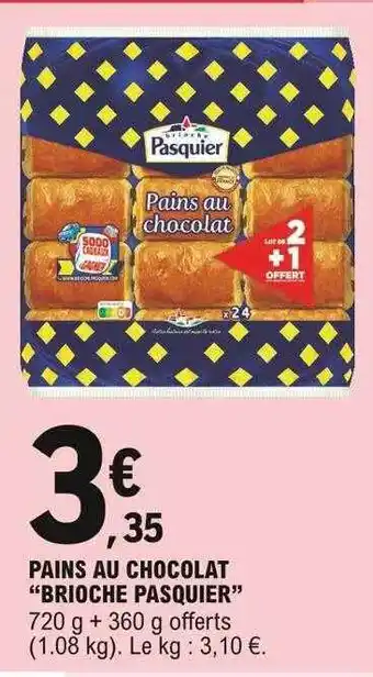 E.Leclerc Pains Au Chocolat offre