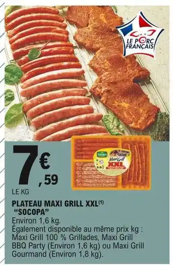 E.Leclerc Plateau Maxi Grill Xxl offre