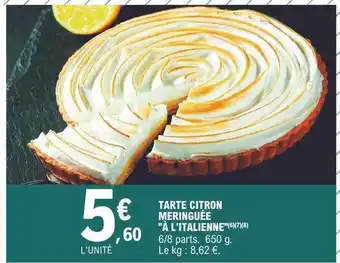 E.Leclerc Tarte Citron Meringuée offre