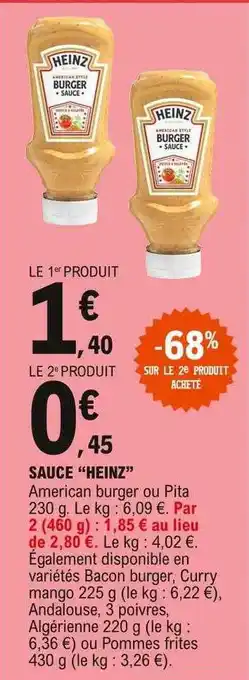 E.Leclerc Sauce offre