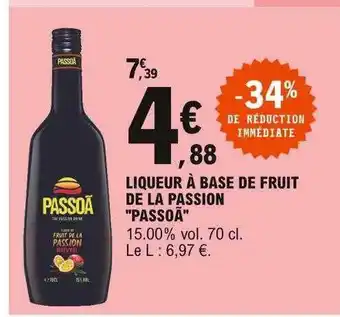 E.Leclerc Liqueur à Base De Fruit De La Passion offre
