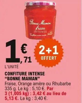 E.Leclerc Confiture Intense offre