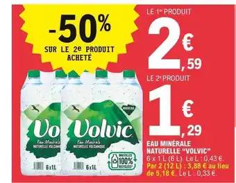 E.Leclerc Eau Minérale Naturelle offre