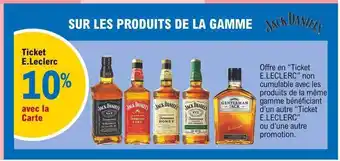 E.Leclerc La Gamme Jack Daniel's offre