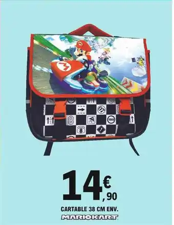 Promo Cartable 38 Cm Env. Mariokart chez E.Leclerc