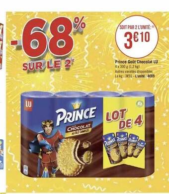 Géant Casino Prince Goût Chocolat Lu offre