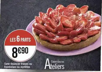 Géant Casino Tarte Financier Fraises Ou Framboises Ou Myrtilles offre