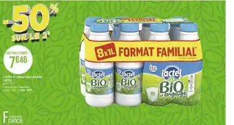 Géant Casino Lait Bio Et Engagé Demi-écrémé Lactel offre