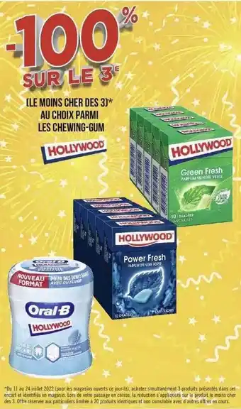 Géant Casino Chewing-gum Hollywood offre