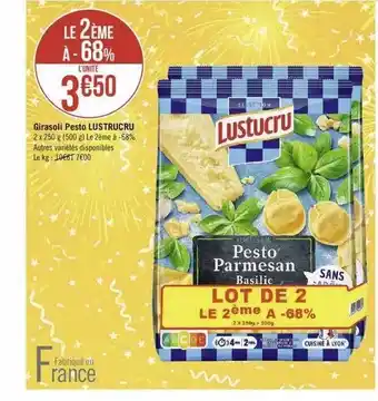 Géant Casino Girasoli Pesto Lustucru offre
