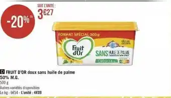 Fruit D'or Doux Sans Huile De Palme 50% M.g.