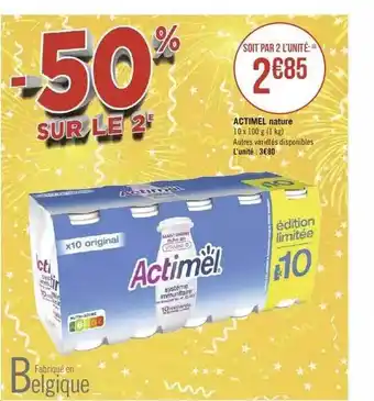 Géant Casino Actimel Nature offre