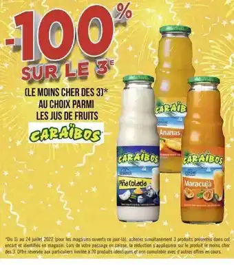 Géant Casino Jus De Fruits Caraïbos offre