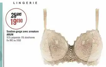 Géant Casino Soutien-gorge Avec Armature Arum offre