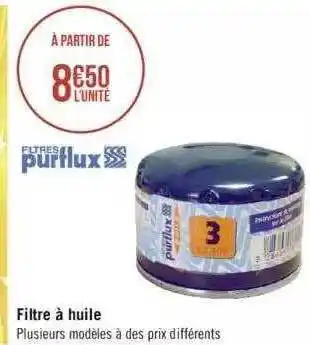 Géant Casino Filtre à Huile Filtres Purflux offre