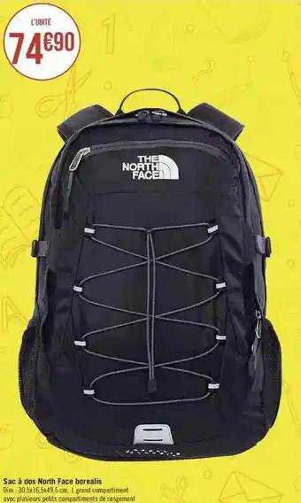 Géant Casino Sac à Dos North Face Borealis offre