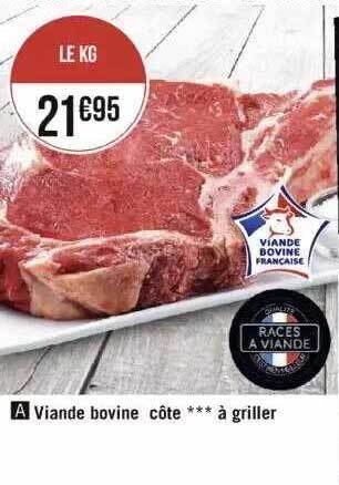 Géant Casino Viande Bovine Côte***à Griller offre