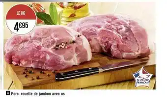Géant Casino Porc Rouelle De Jambon Avec Os offre