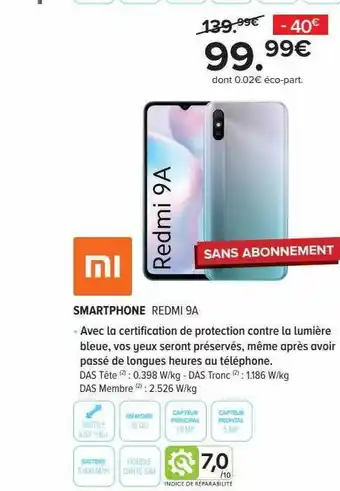 Gitem Smartphone Redmi 9a offre