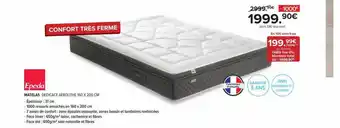 Gitem Epeda Matelas Dedicace Aerolithe 160 X 200 Cm épaisseur : 31 Cm offre