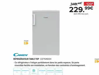 Gitem Candy Réfrigérateur Table Top offre