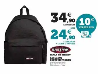 Hyper U Sac à Dos Eastpak Padded offre