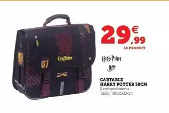 Hyper U Cartable Harry Potter 38 Cm offre