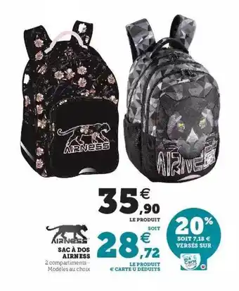 Hyper U Sac à Dos Airness offre