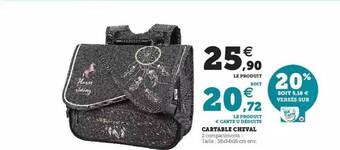 Hyper U Cartable Cheval offre