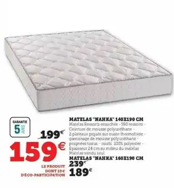 Hyper U Matelas offre