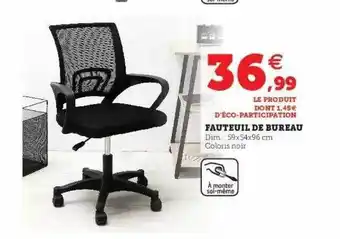 Hyper U Fauteuil De Bureau offre