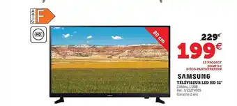 Hyper U Téléviseur Led Hd 32 offre