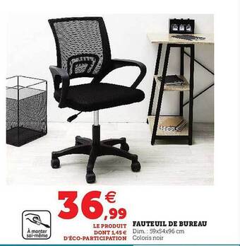 Hyper U Fauteuil De Bureau offre