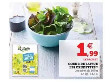 Hyper U Cœur De Laitue Les Crudettes offre