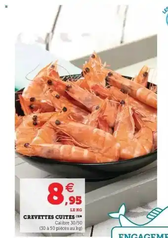 Hyper U Crevettes Cuites offre